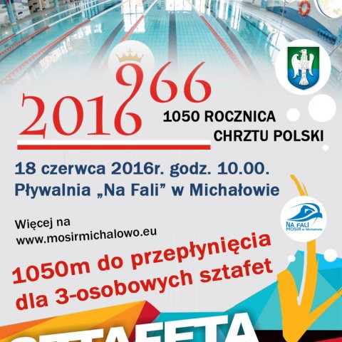 Zawody Pływackie 1050 rocznica Chrztu polski - 1050 m. 
