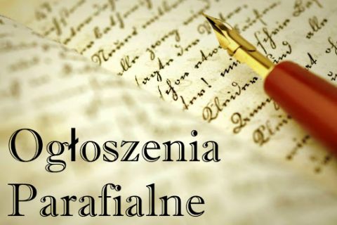 Ogłoszenia Duszpasterskie 21 Niedziela Zwykła